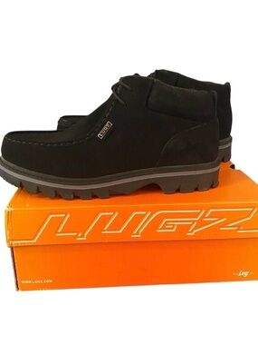 Lugz Black Suede-Look Chukka Boots